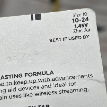 NIP New RAVOVAC Size 10 24-Pack 1.45V Zinc Air Hearing Aid Batteries