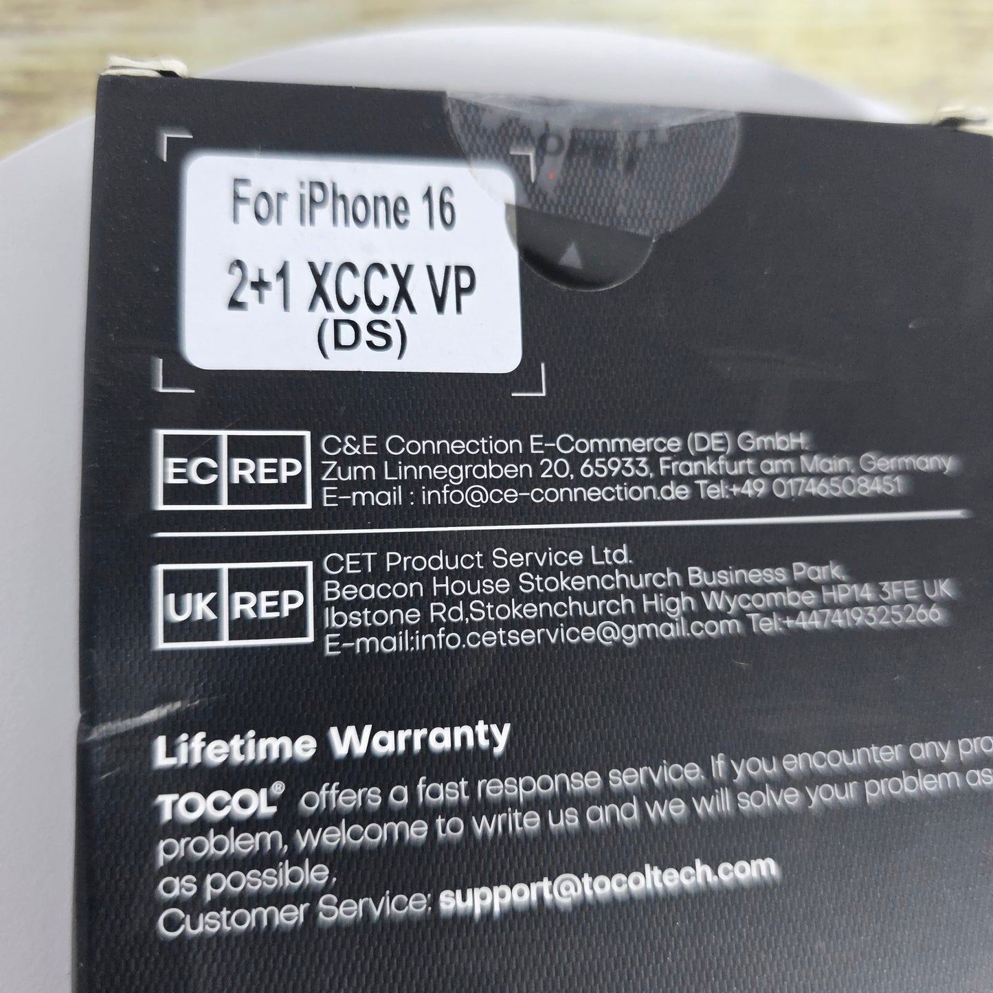 NIOB New TOCOL iPhone 16 MS 1+2 Magnetic Teal Phone Case