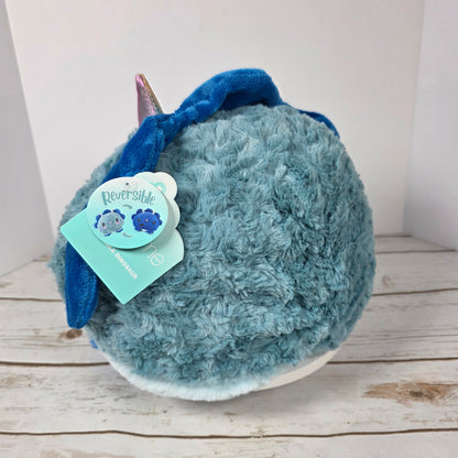 NWT New HugMe Reversible Dinosaur Stuffed Animal Donnie 279771 Blue