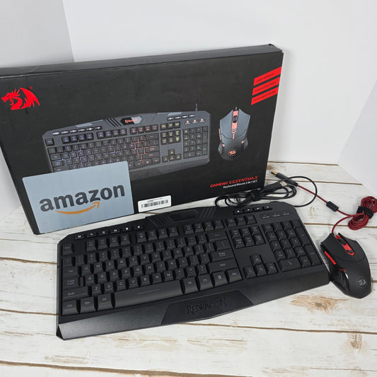 NIOB New Red Dragon S101 Gaming Keyboard + Mouse Combo Set S101-3
