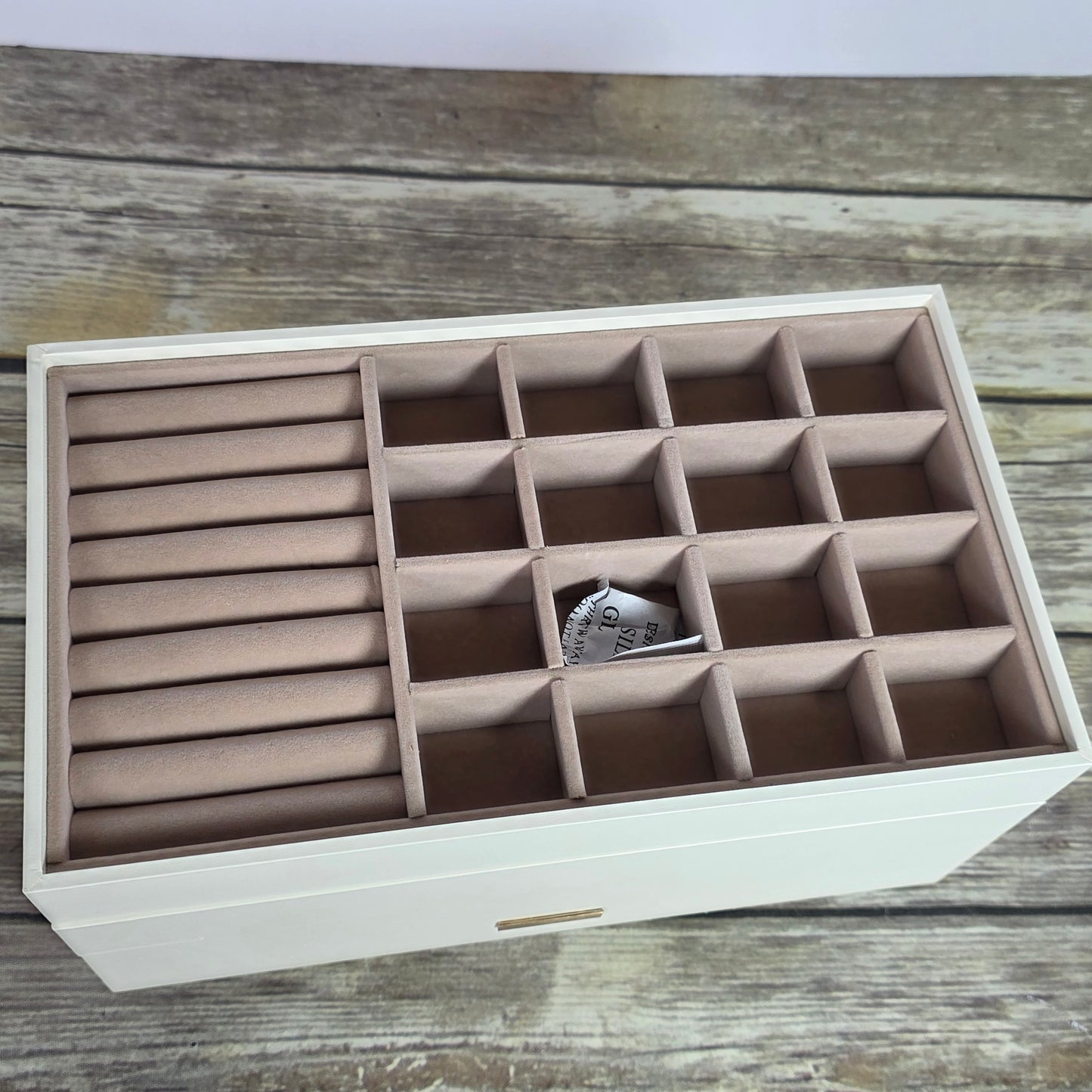 NIOB New SONGMICS Jewelry Box JBC164W01 White