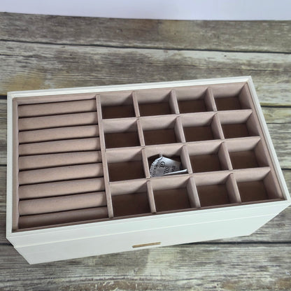 NIOB New SONGMICS Jewelry Box JBC164W01 White