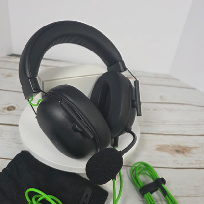 New w/ Bag Razer BlackShark V2 X Gaming Headset: 7.1 Surround Sound, 50mm Drivers, Memory Foam Cushion, For PC, PS4, PS5, Switch, 3.5mm Audio Jack, Black
