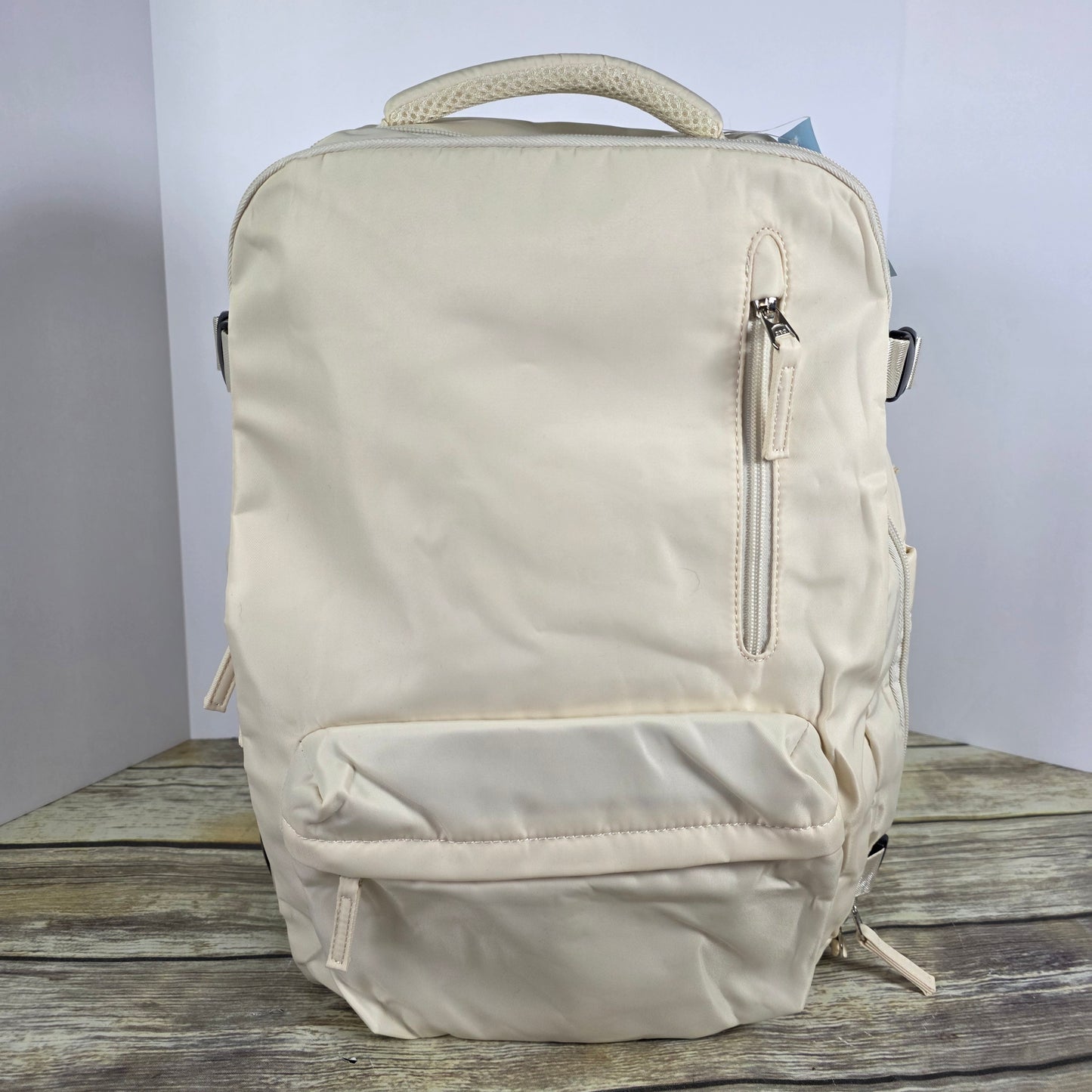 NWT New Beige Insulated Laptop Backpack Bookbag 5162