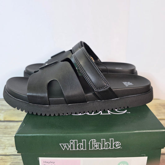 NIB New Wild Fable Haylee Sandals Black Womens 8 or 8.5