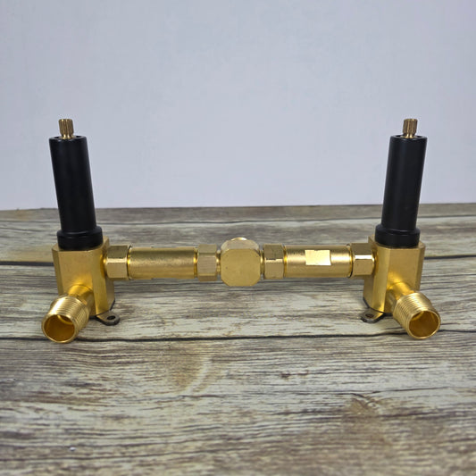 Tub filler valve assembly- 2 handle