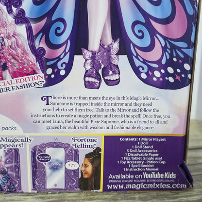 NIB New Magic Mixies Pixie Supremes Talking Magic Mirror 10" Doll