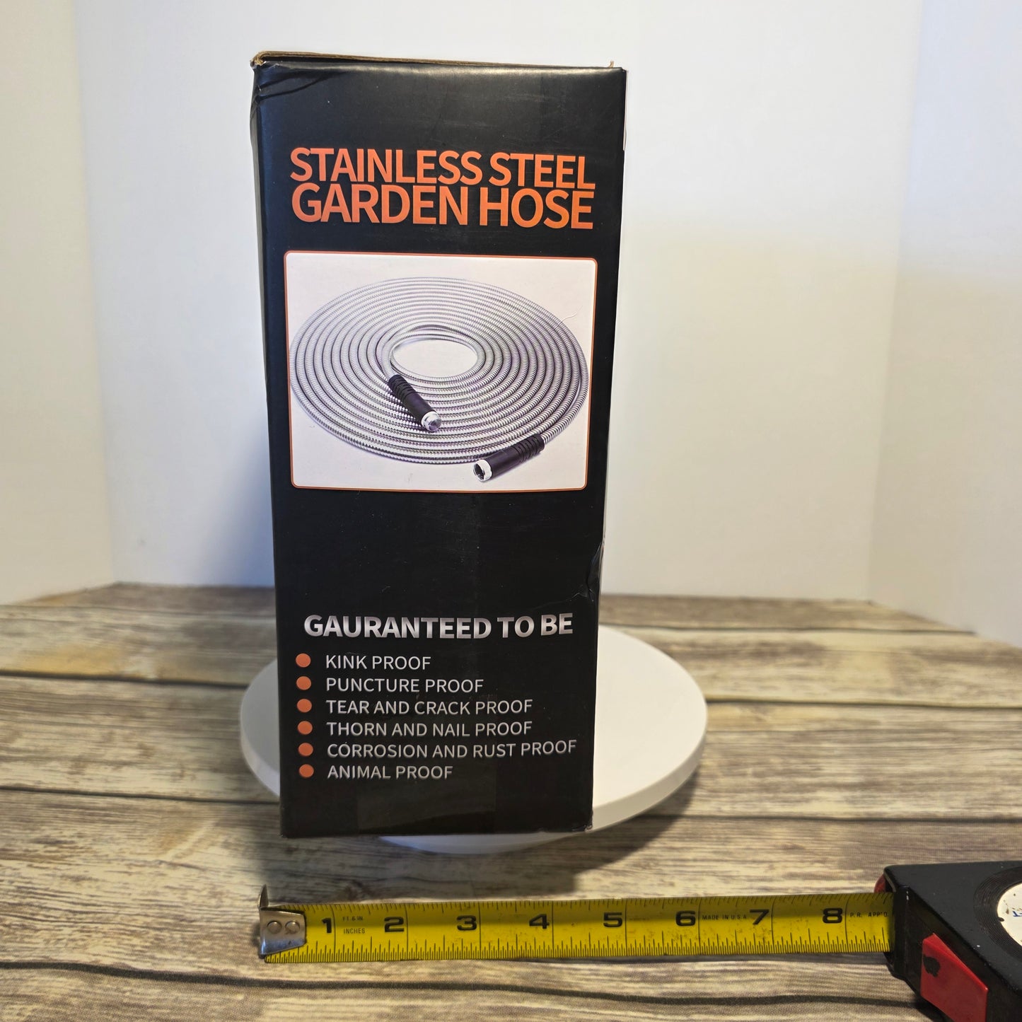 NIB New Stainless Steel Garden Hose 50ft Advanced Design