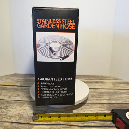 NIB New Stainless Steel Garden Hose 50ft Advanced Design