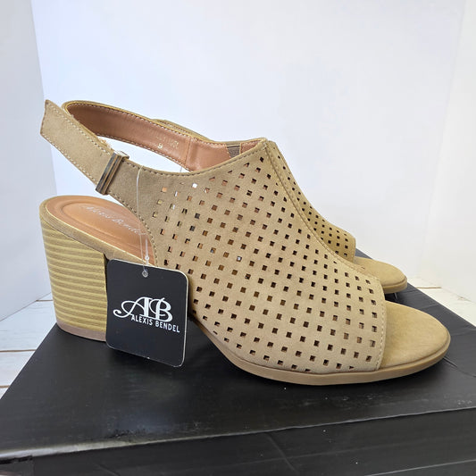 NIB New Women's Alexis Bendel Tan Open-Toe Sandal Size 9