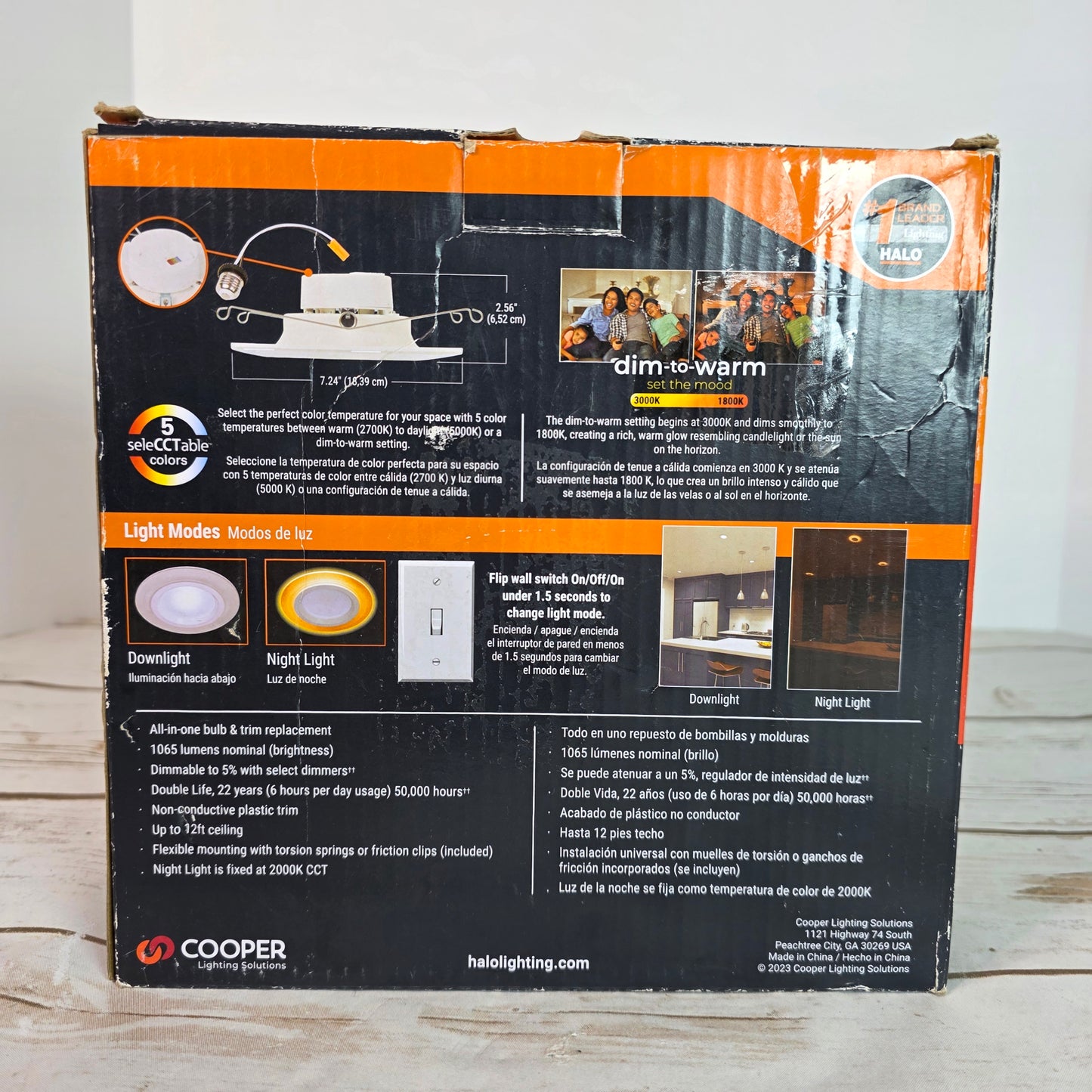 NIOB New HALO Recessed Night Light 5"/6" Baffle Downlight w/ Night Light Bulb & Trim Replacement