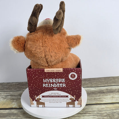 New Tiny Love + Carry Huggable Reindeer Weighted Body & Paws Calm Comfort Plushie