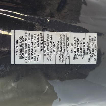 NEW Tranquility Weighted Blanket with Washable Cover 20Lbs Gray