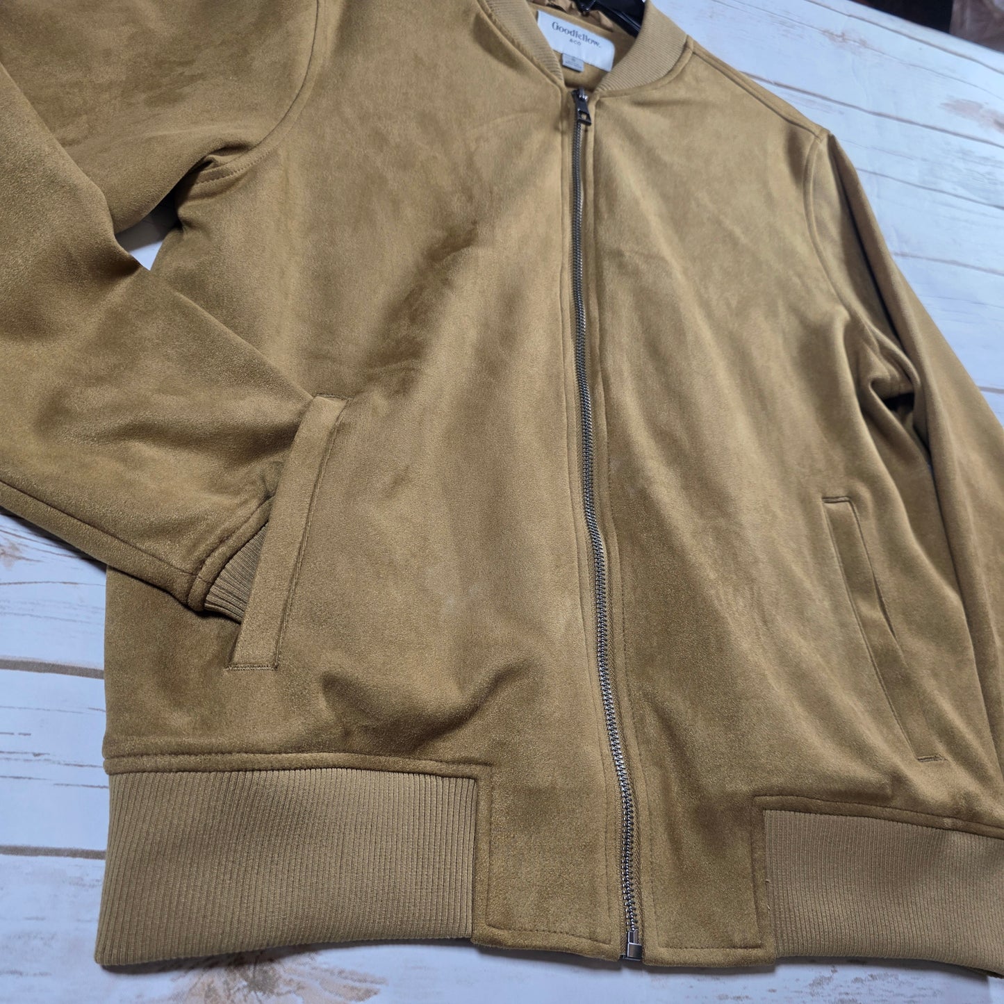 Goodfellow & Co Men's Faux Suede Bomber Jacket -Small