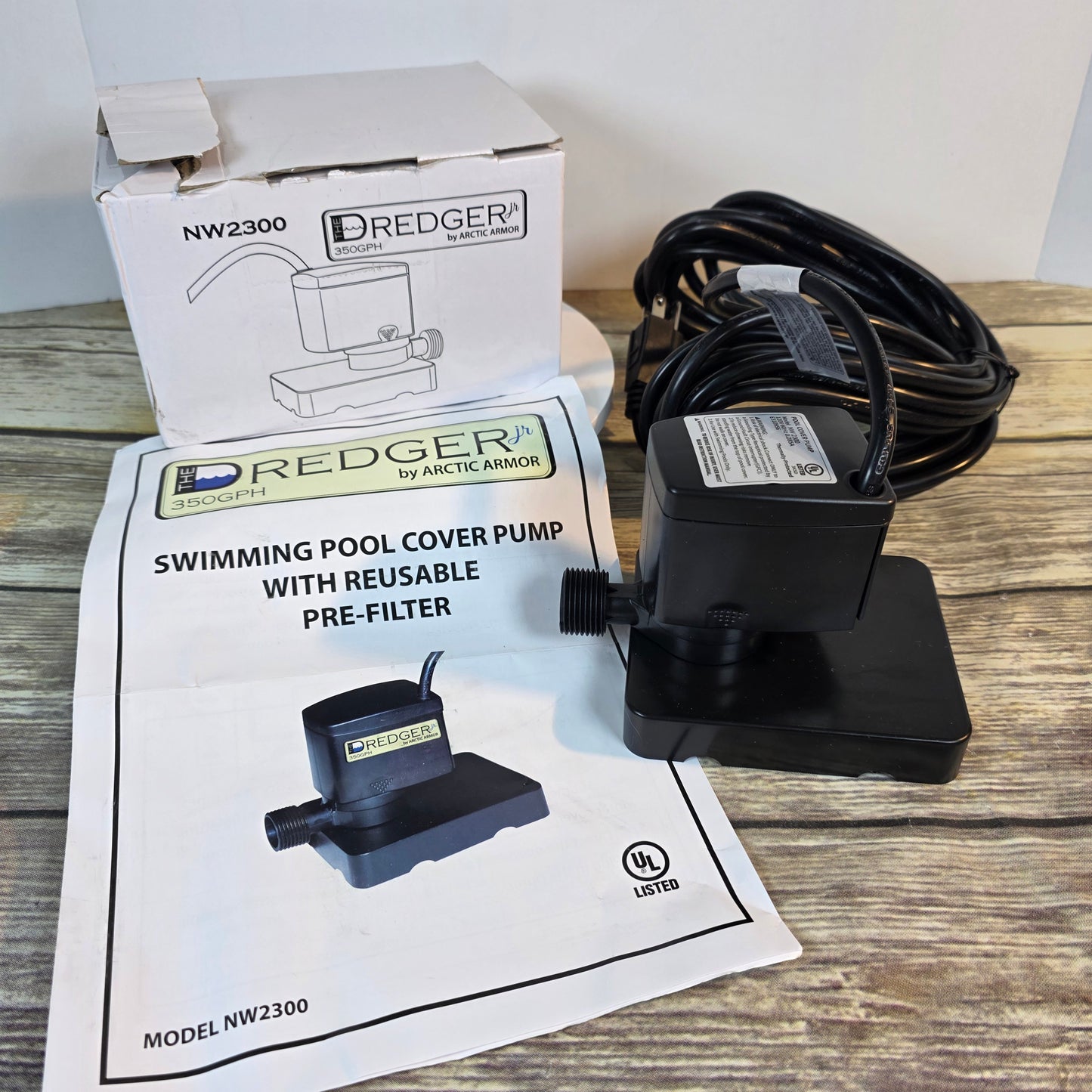 NIOB New Artic Armor DREDGER NW2300 Swimming Pool Cover Pump Reusable Pre-Filter