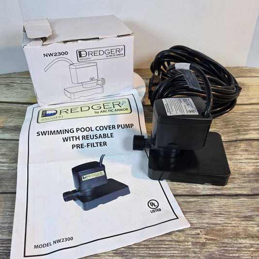 NIOB New Artic Armor DREDGER NW2300 Swimming Pool Cover Pump Reusable Pre-Filter