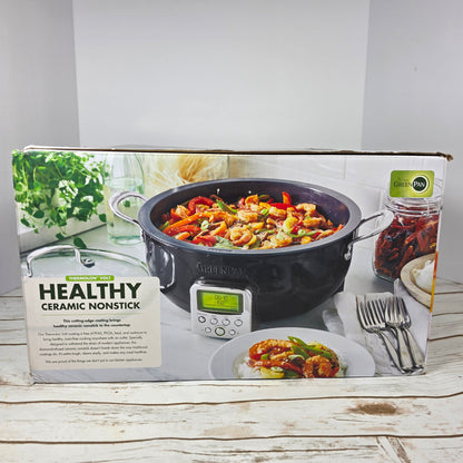 NIOB New GreenPan Elite 6Qt Essential Smart Skillet Pan CC005091