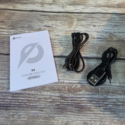 NIOB New Picsun B8 Wireless Over Ear Headphones Black