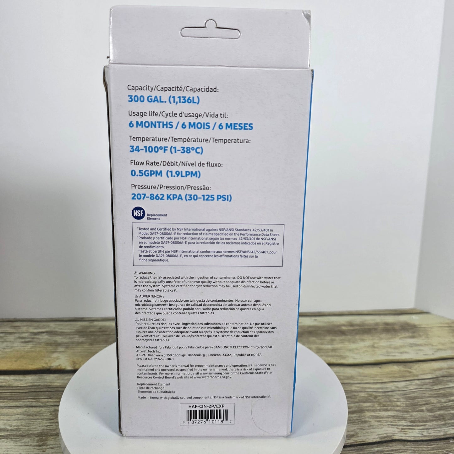 NIB New 2Pk SAMSUNG Ice & Water Filter Replacement Cartridge DA29-00020B