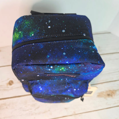 NWT New JANSPORT Mini Backpack Lunchbox Cyberspace Galaxy Big Break