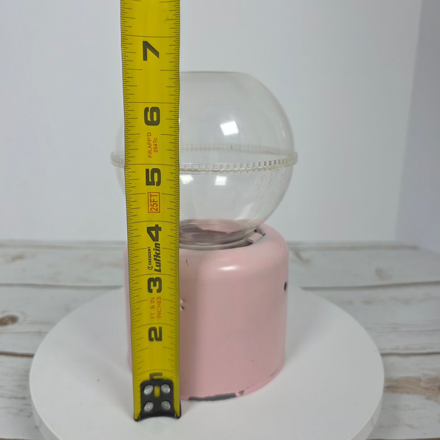 Vintage Junior Venda-Bank Penny 1c Gumball Machine United Metal Products Boston- Pink