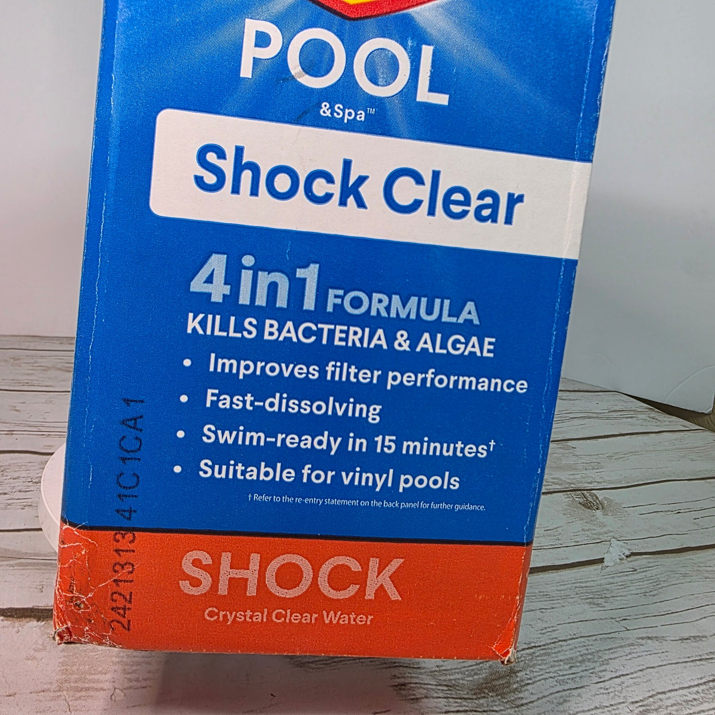 Clorox® Pool&Spa™ Shock Clear, for Crystal Clear Swimming Pool Water, Swim-ready in 15 minutes, Suitable for vinyl pools (12-Pack)