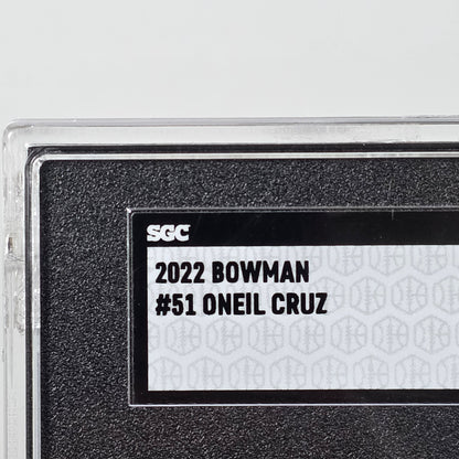 2022 Bowman #51 Oneil Cruz RC Rookie Pirates SGC 9.5