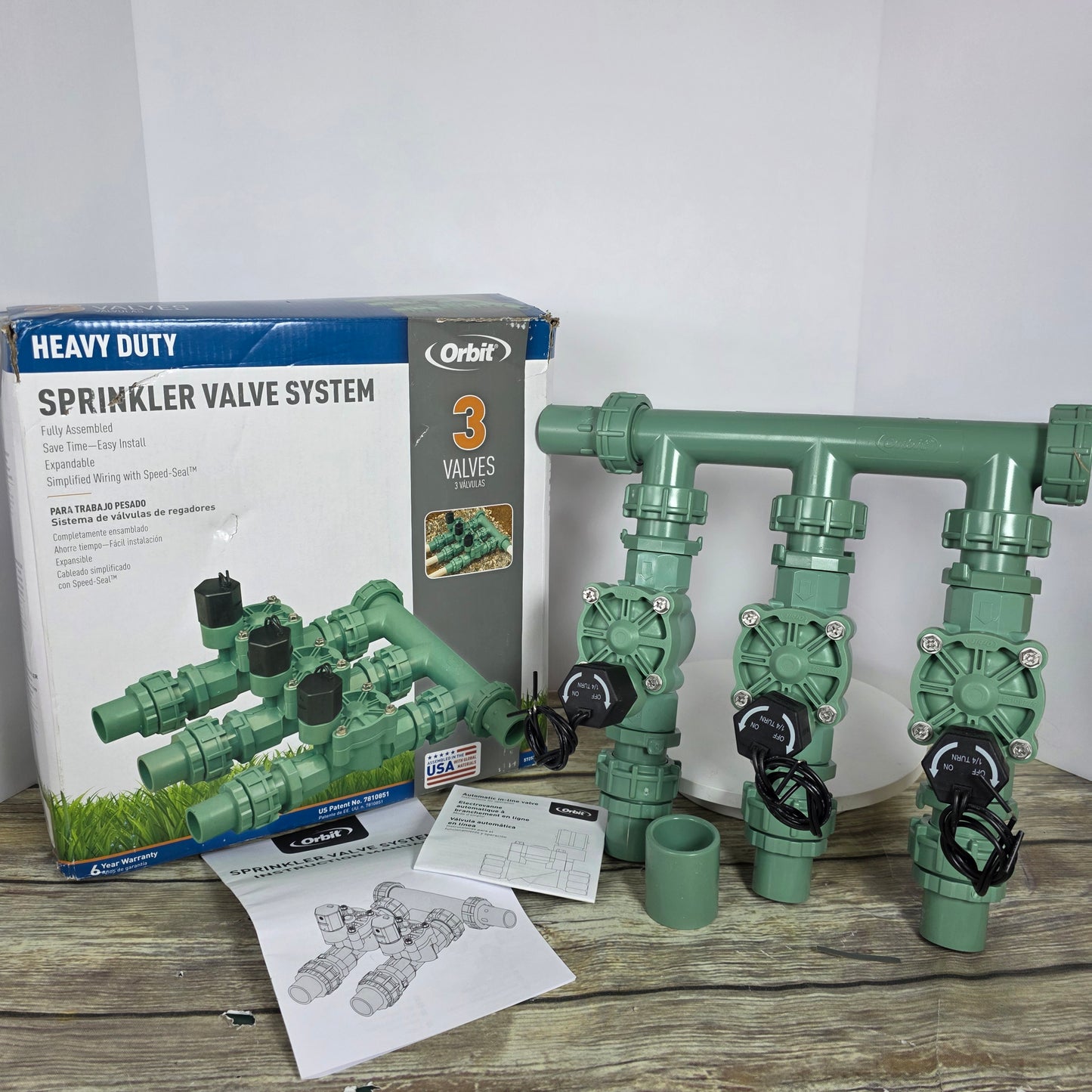 NIOB New Orbit Heavy Duty 3 Valve Sprinker Valve System