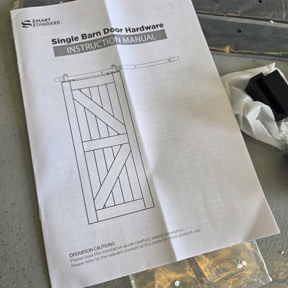 NIOB New Smart Standard Single Barn Door Hardware SDH-055-TS01-2R