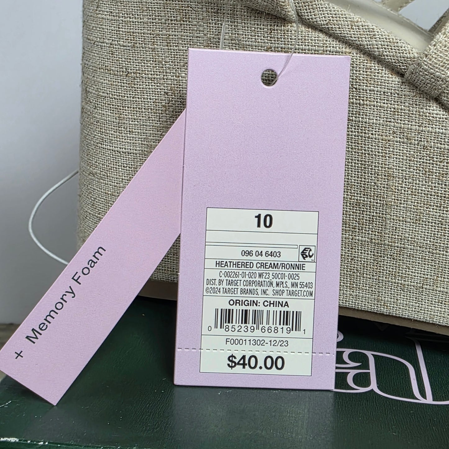 New Women's Wild Fable Ronnie Heels/Wedge Heathered Cream  Size 10