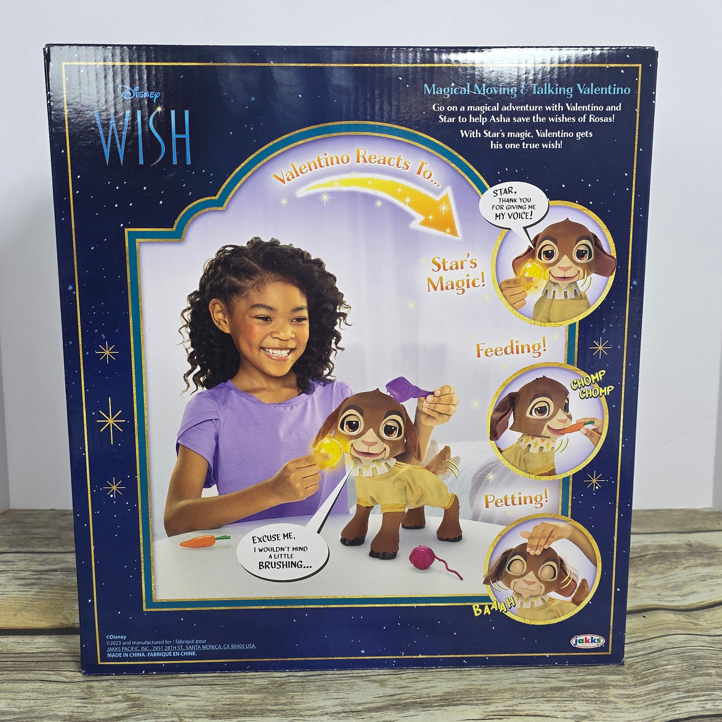 New Disney WISH Movie Magical Moving & Talking Valentino Doll