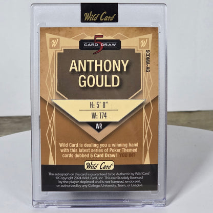 Autographed Anthony Gould Wild Card 5 Card Draw 2/2