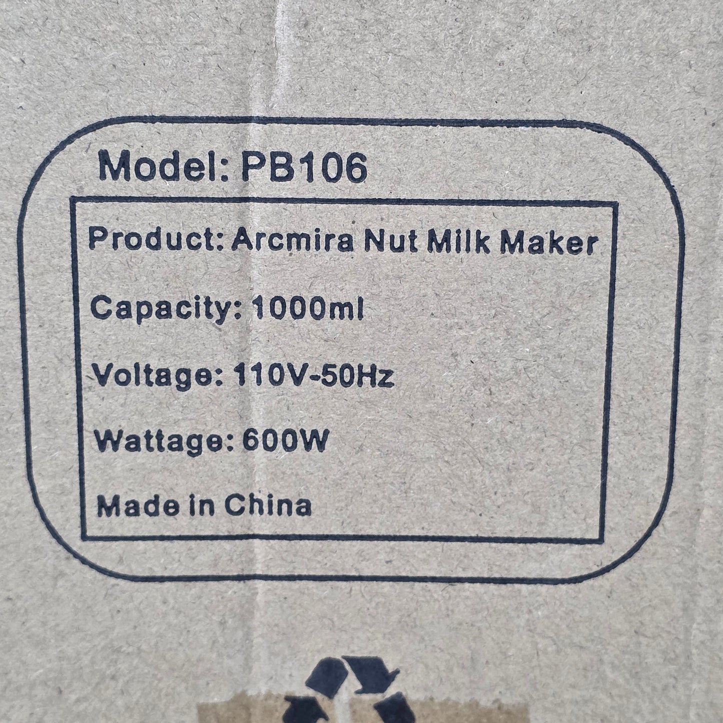 Arcmira Automatic Milk Maker Machine White PB106