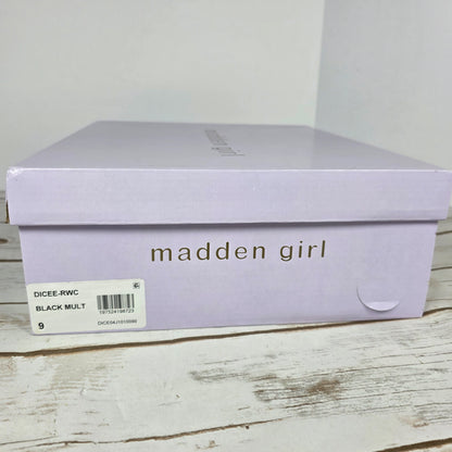 NIB New Women's Madden Girl Dicee-RWC Black Multi Knee High Boot Size 9