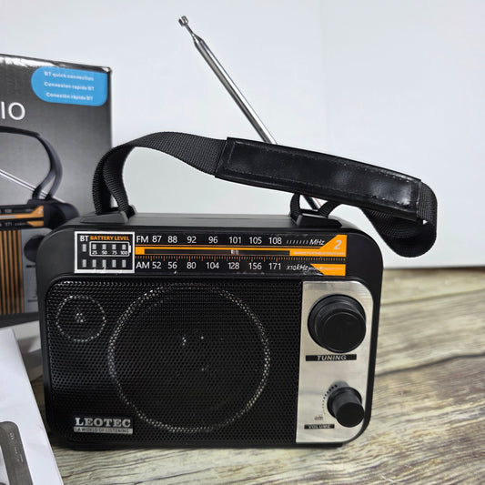 NIOB New LEOTEC AM/FM 2Band Radio LT-BTQ1AR