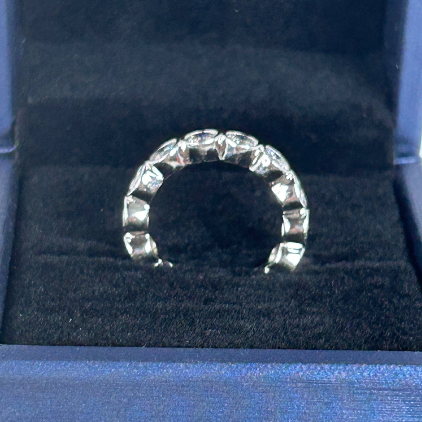 Sterling Silver Bezel Set White Sapphire Ring Nickel Free