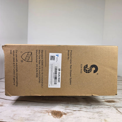 SR Sun Rise Luxury Rain Shower System With Handheld  Brushed Gold Finish  H59 Brass Build  cUPC Certified  Model SRSH-BG1003