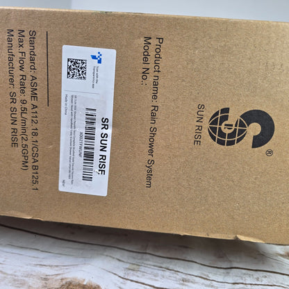 SR Sun Rise Luxury Rain Shower System With Handheld  Brushed Gold Finish  H59 Brass Build  cUPC Certified  Model SRSH-BG1003