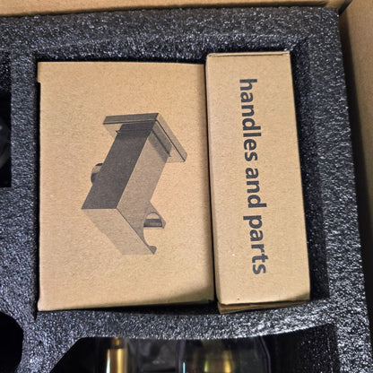 SR Sun Rise Luxury Rain Shower System With Handheld  Brushed Gold Finish  H59 Brass Build  cUPC Certified  Model SRSH-BG1003