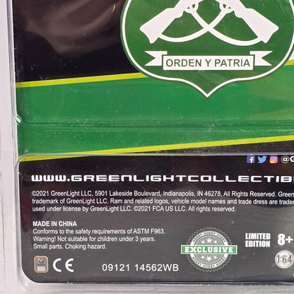 GreenLight Collectibles Carabineros De Chile 2018 Ram 3500 Dually Flatbed Limited Edition Diecast 1:64 Scale Model