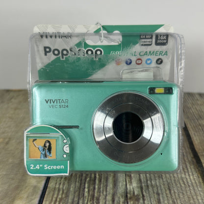 Vivitar 44MP PopSnap VEC S124 Digital Camera With 2.4" Screen & 16X Zoom