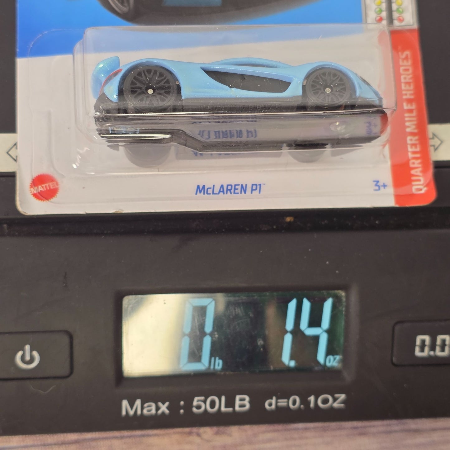 Hot Wheels McLaren P1 Blue Die-Cast Car