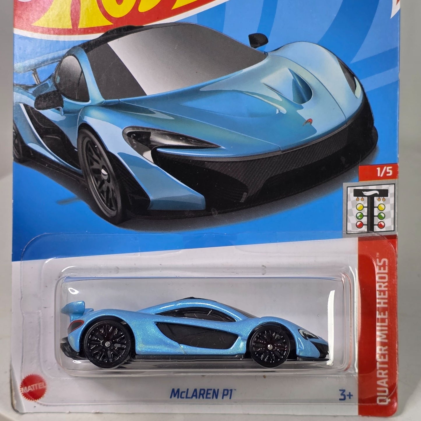 Hot Wheels McLaren P1 Blue Die-Cast Car