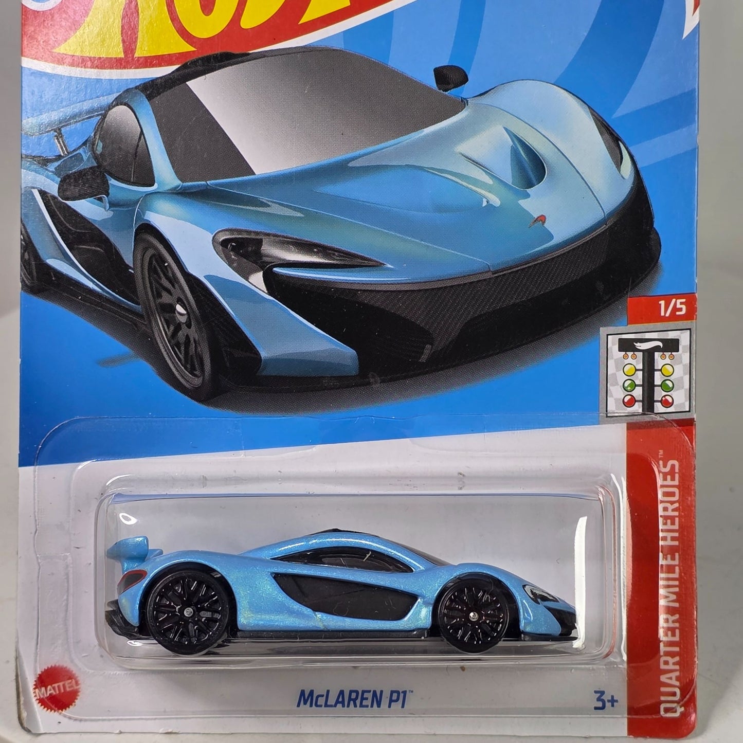 Hot Wheels McLaren P1 Blue Die-Cast Car