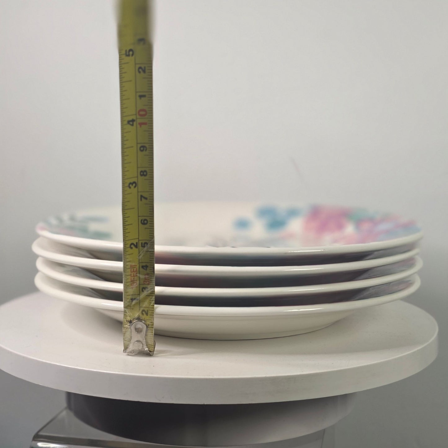 Set 4 Royal Norfolk Home Sweet Home 8" Plates Floral Stoneware Spring New
