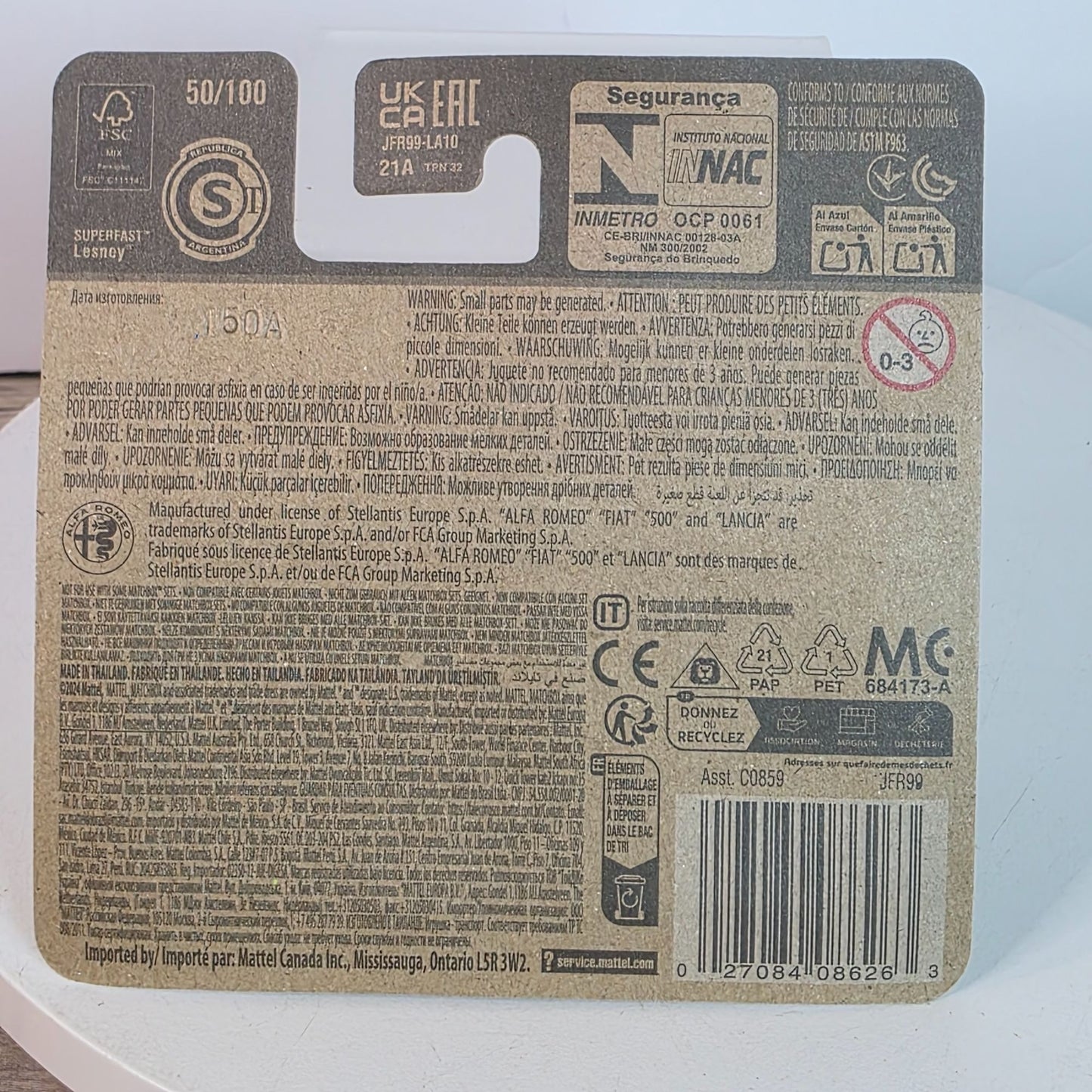 Matchbox 2023 Alfa Romeo Tonale Green Die-Cast Car Short Card