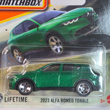 Matchbox 2023 Alfa Romeo Tonale Green Die-Cast Car Short Card