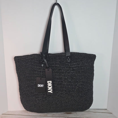 DKNY Black Cali Tote Bag With Leather Straps