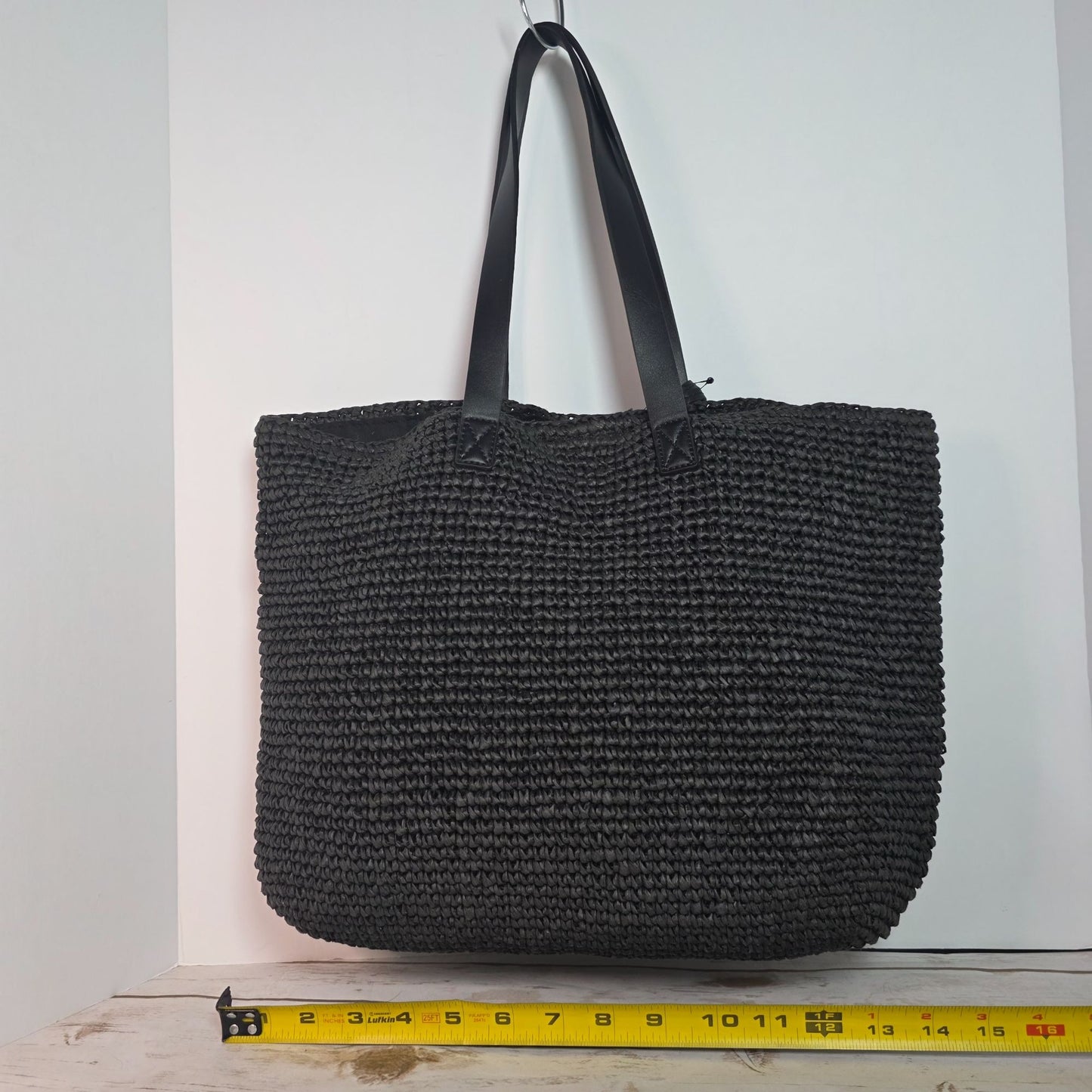 DKNY Black Cali Tote Bag With Leather Straps