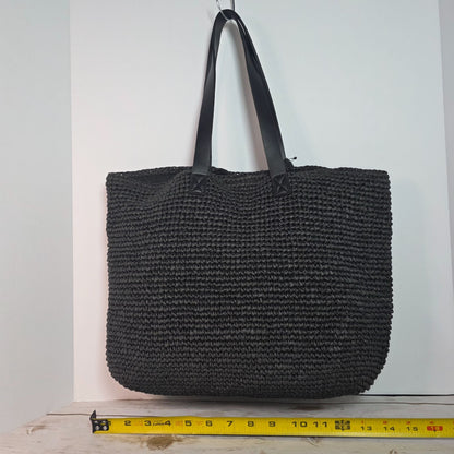 DKNY Black Cali Tote Bag With Leather Straps